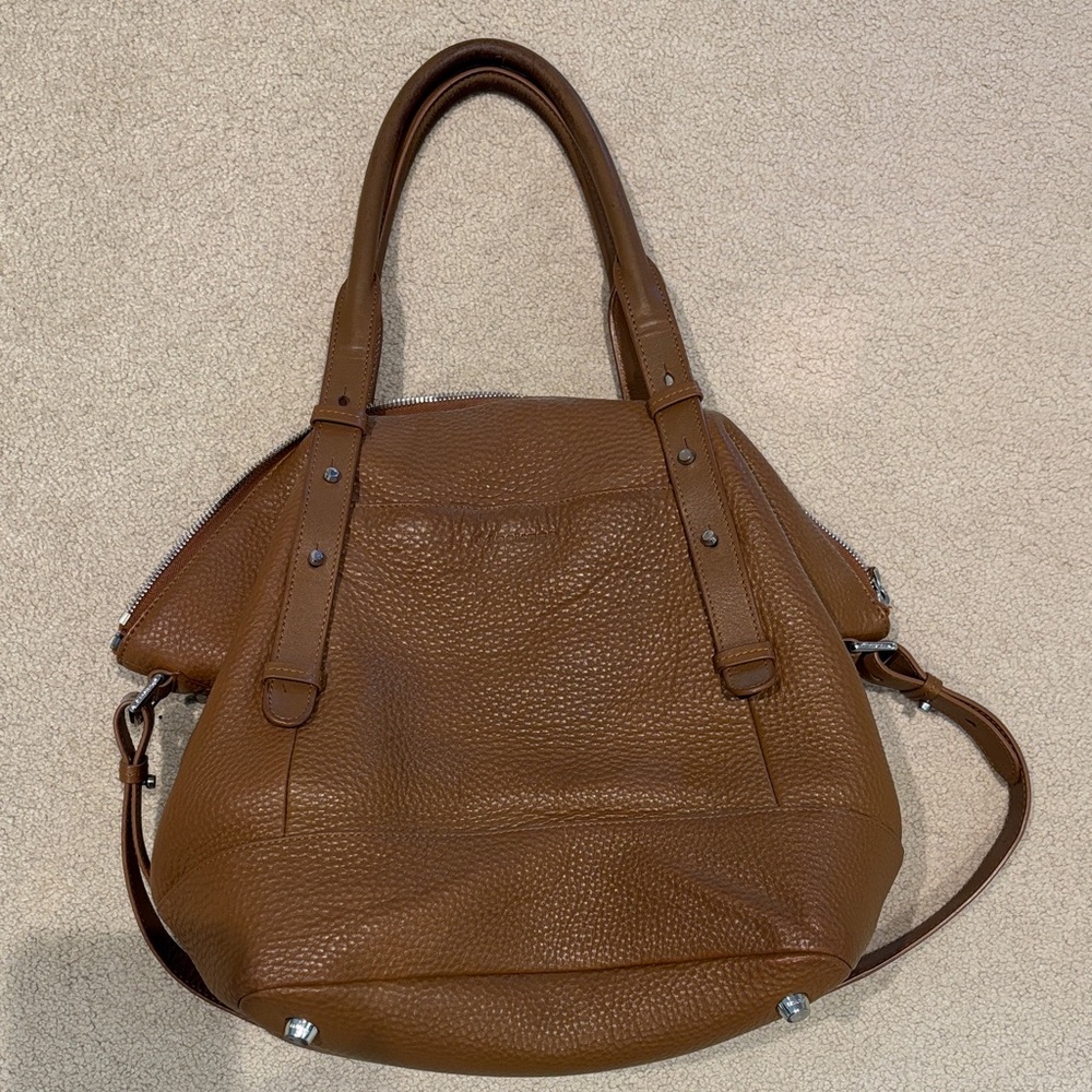 Mackage Raffia Brown Leather Bag